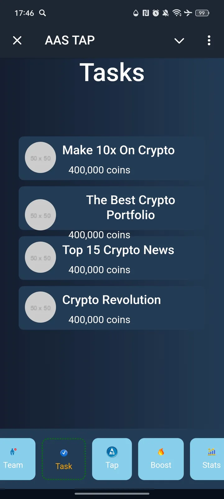 AAS TAP — Screenshot 2