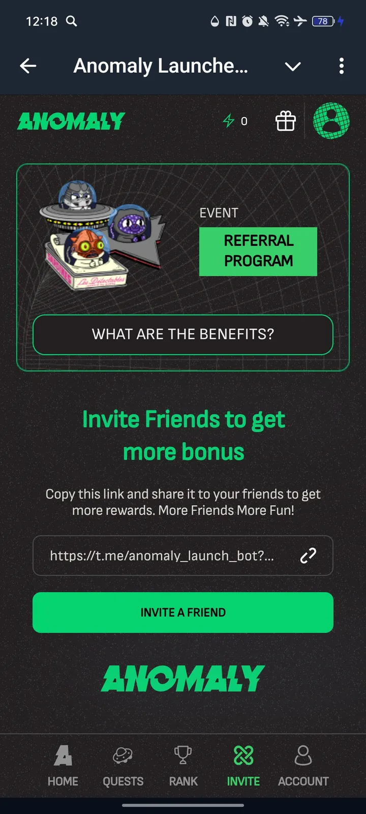 Anomaly Launcher Bot — Screenshot 3