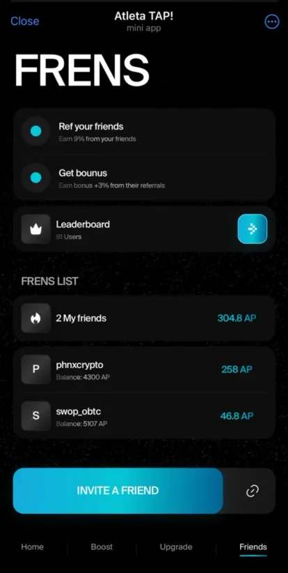 Atleta TAP — Screenshot 1
