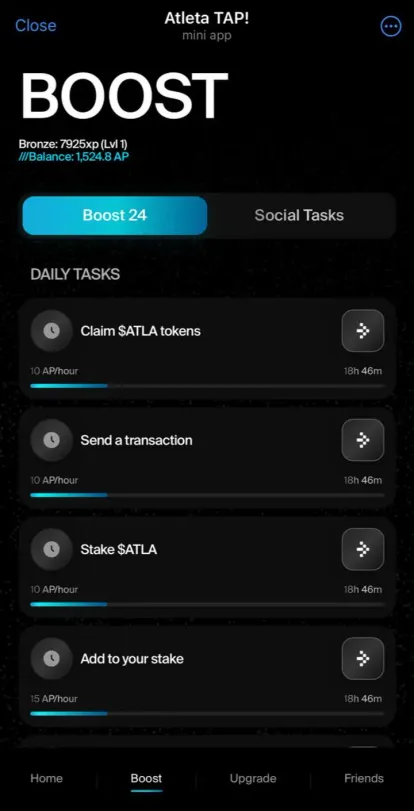 Atleta TAP — Screenshot 2