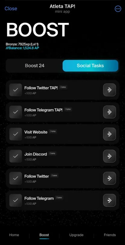 Atleta TAP — Screenshot 3