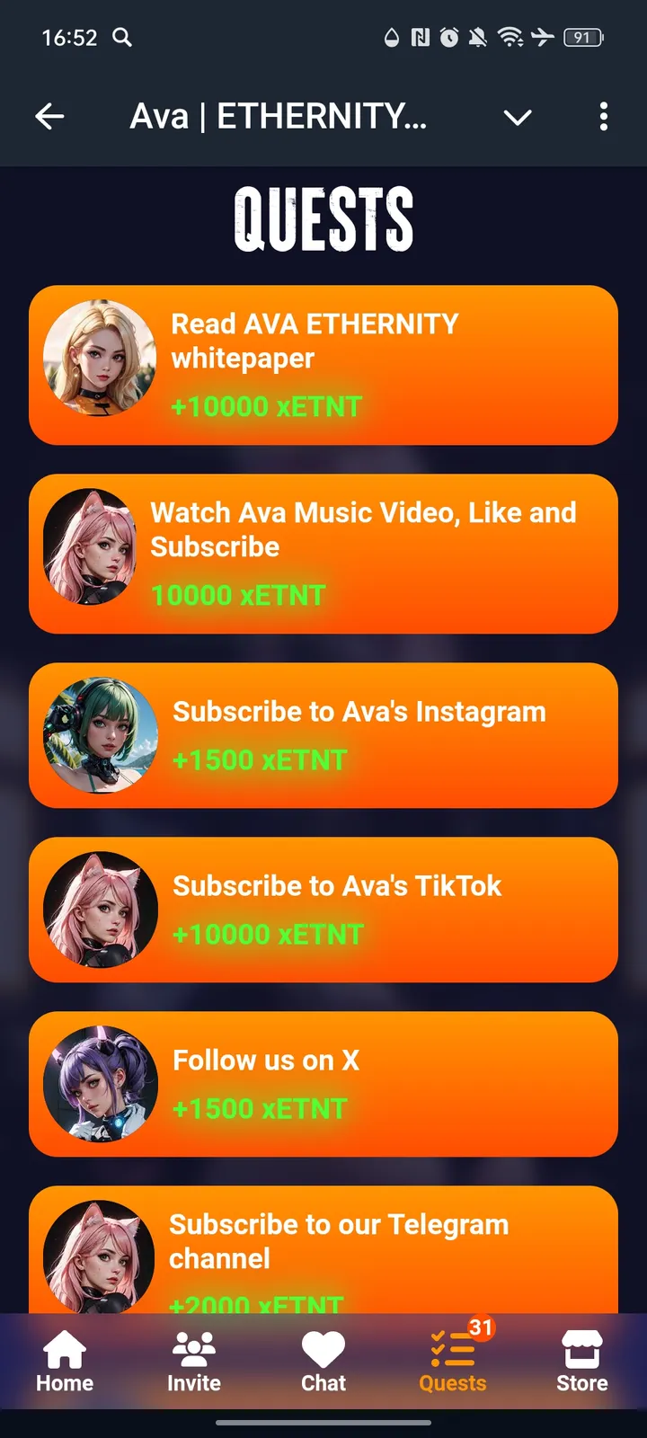 Ava | ETHERNITY ♾️ — Screenshot 3