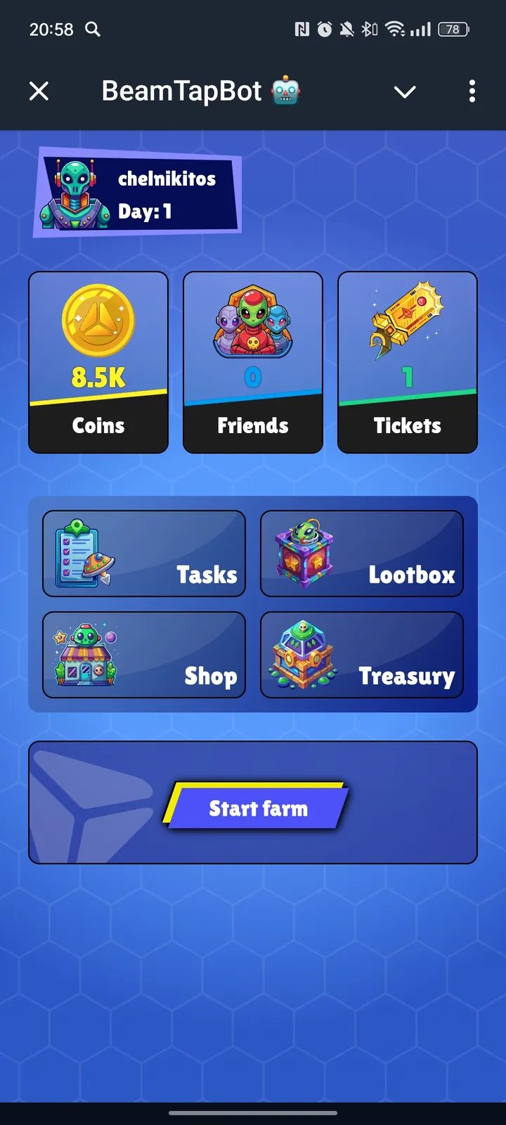 BeamTapBot 🤖 — Screenshot 2