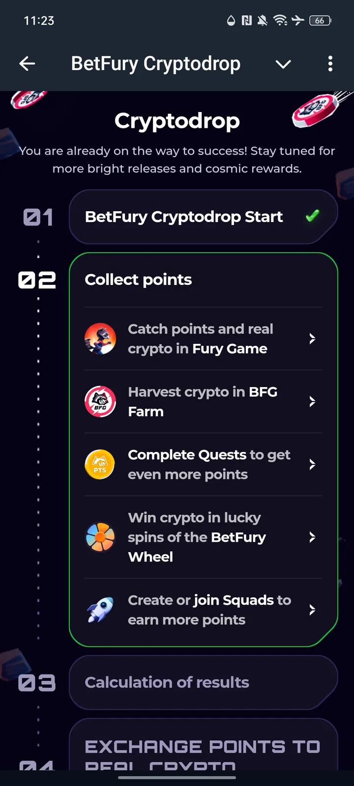 BetFury Cryptodrop — Screenshot 2
