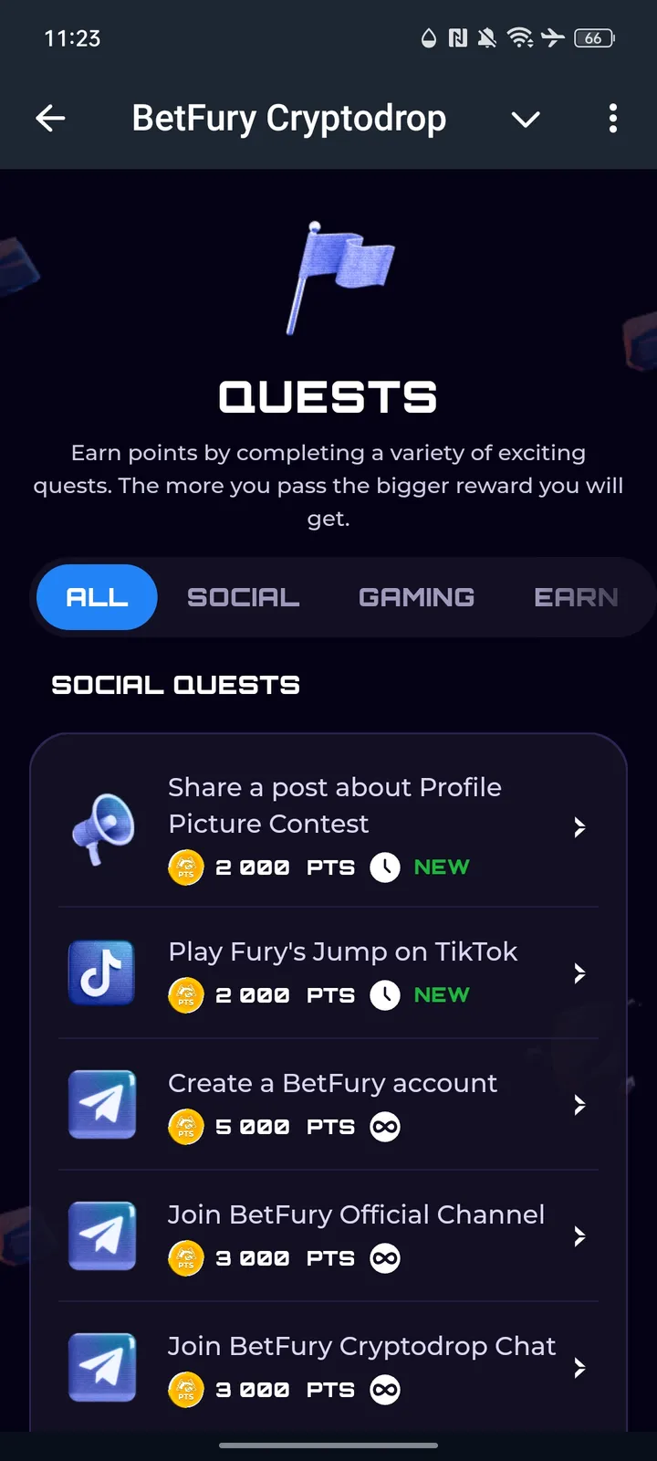 BetFury Cryptodrop — Screenshot 3