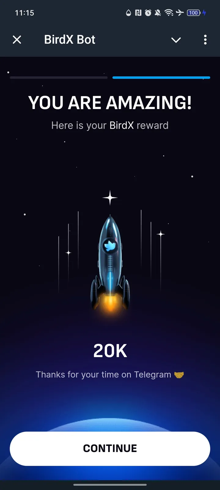 BirdX Bot — Screenshot 2