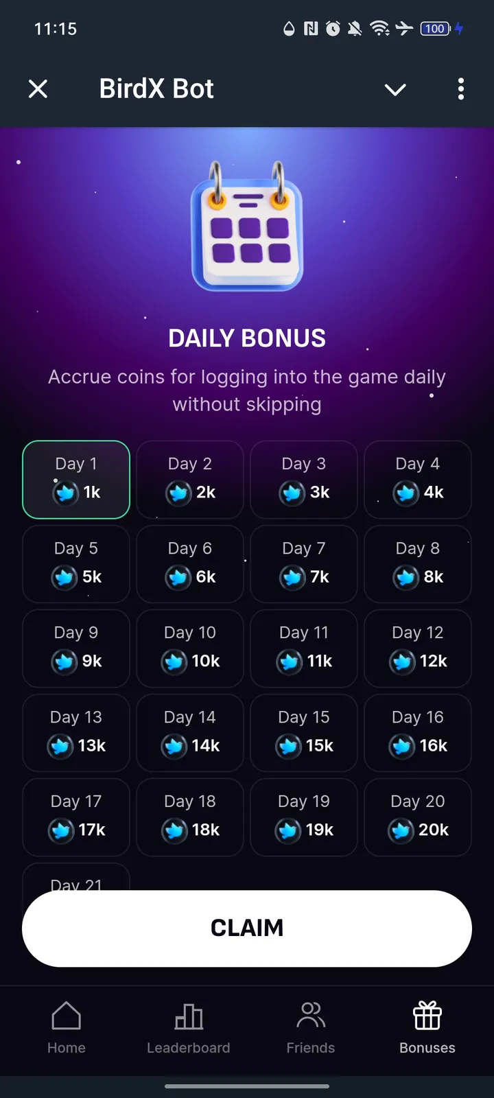 BirdX Bot — Screenshot 6