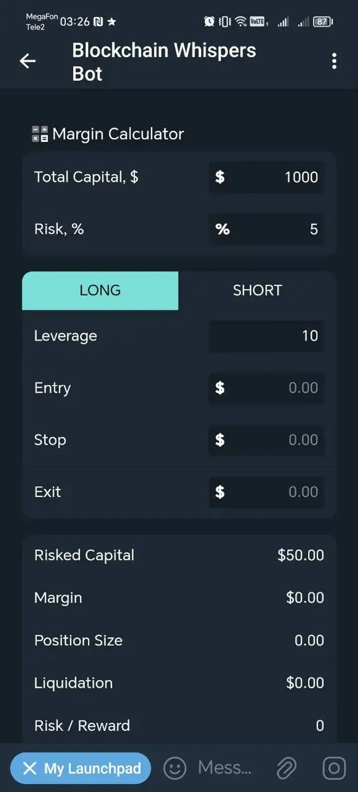 Blockchain Whispers Bot — Screenshot 3