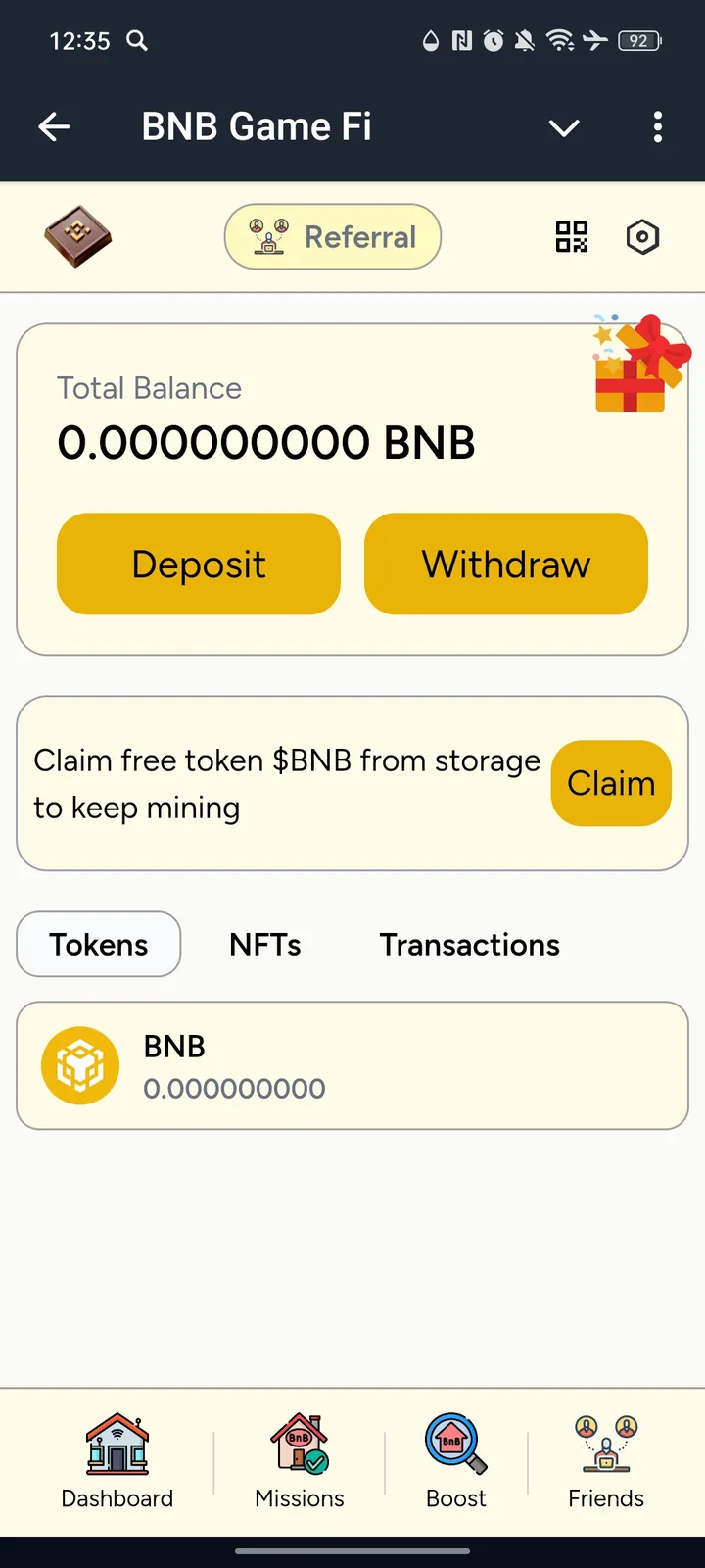 BNB Game Fi — Screenshot 1