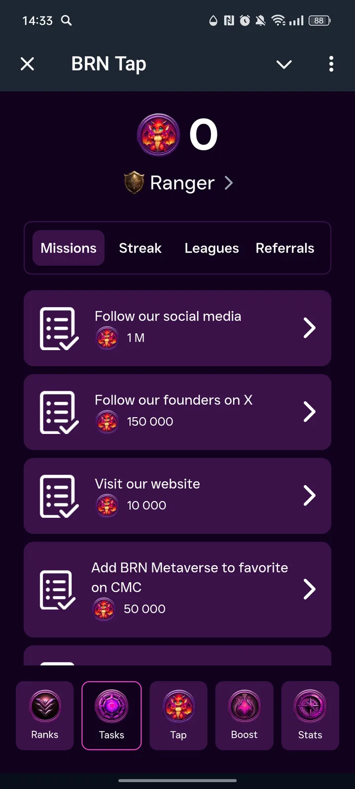 BRN Tap — Screenshot 2