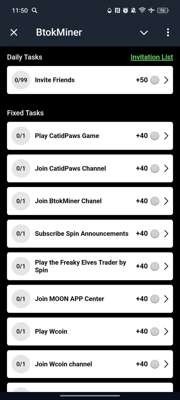 BtokMiner — Screenshot 2
