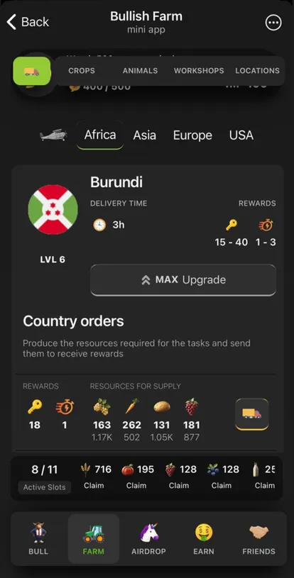 Bullish Farm Game — Screenshot 2