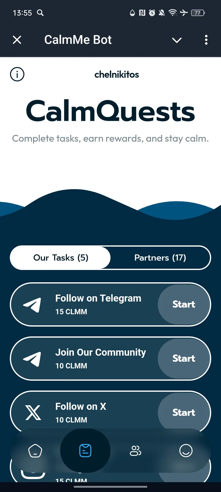 CalmMe Bot — Screenshot 2