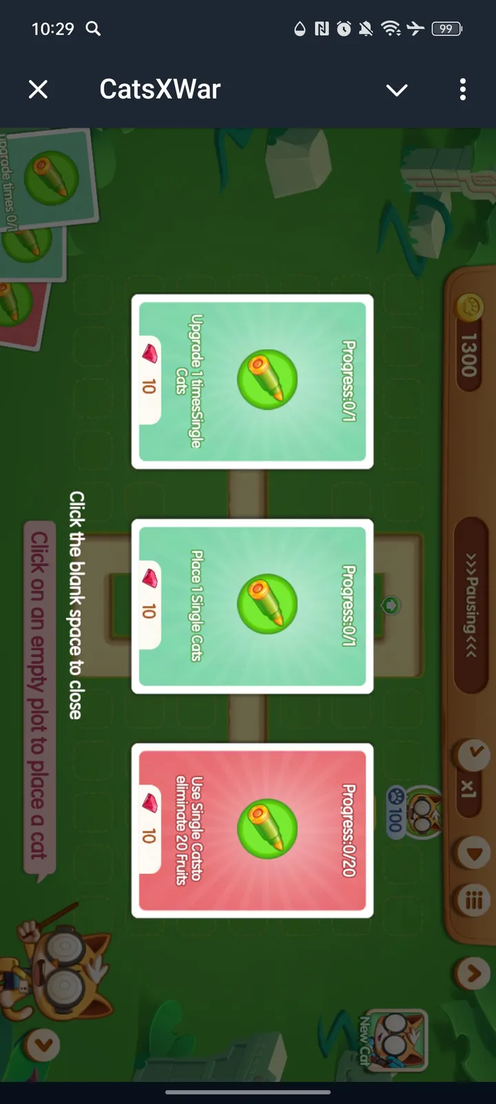 CatsXWar — Screenshot 1