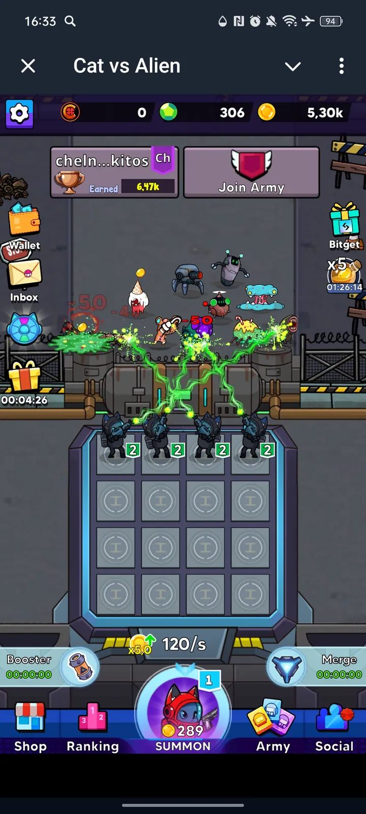 Cat vs Alien — Screenshot 2