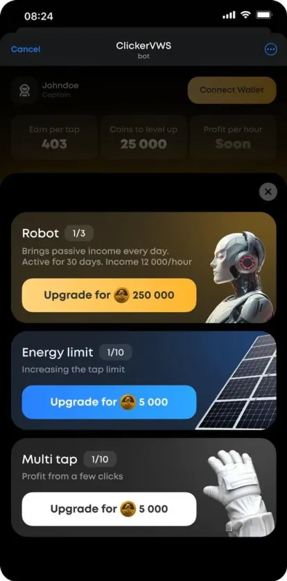 ClickerVWSbot — Screenshot 3