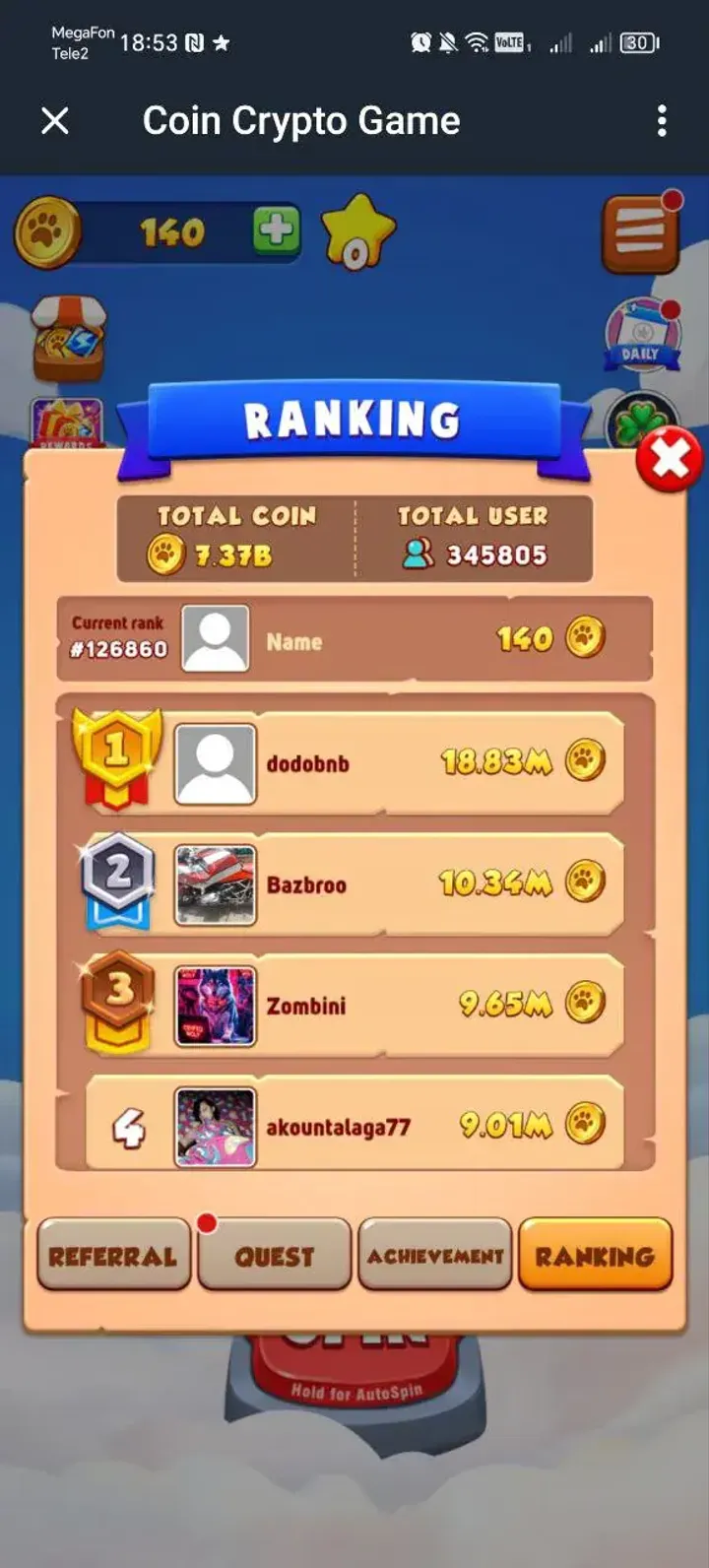 Coin Crypto Game — Screenshot 1