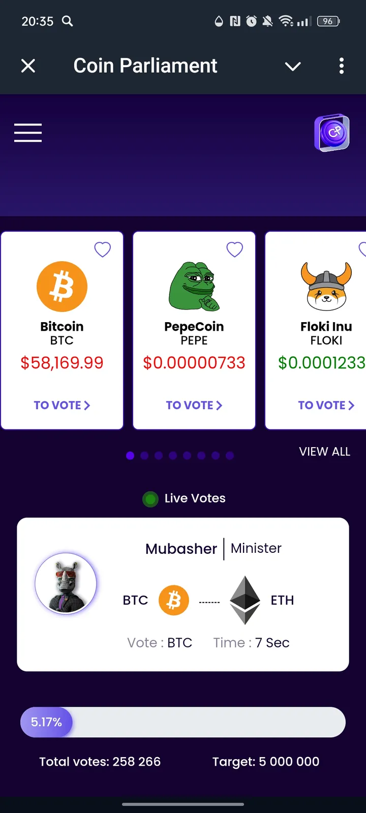 Coin Parliament — Screenshot 2