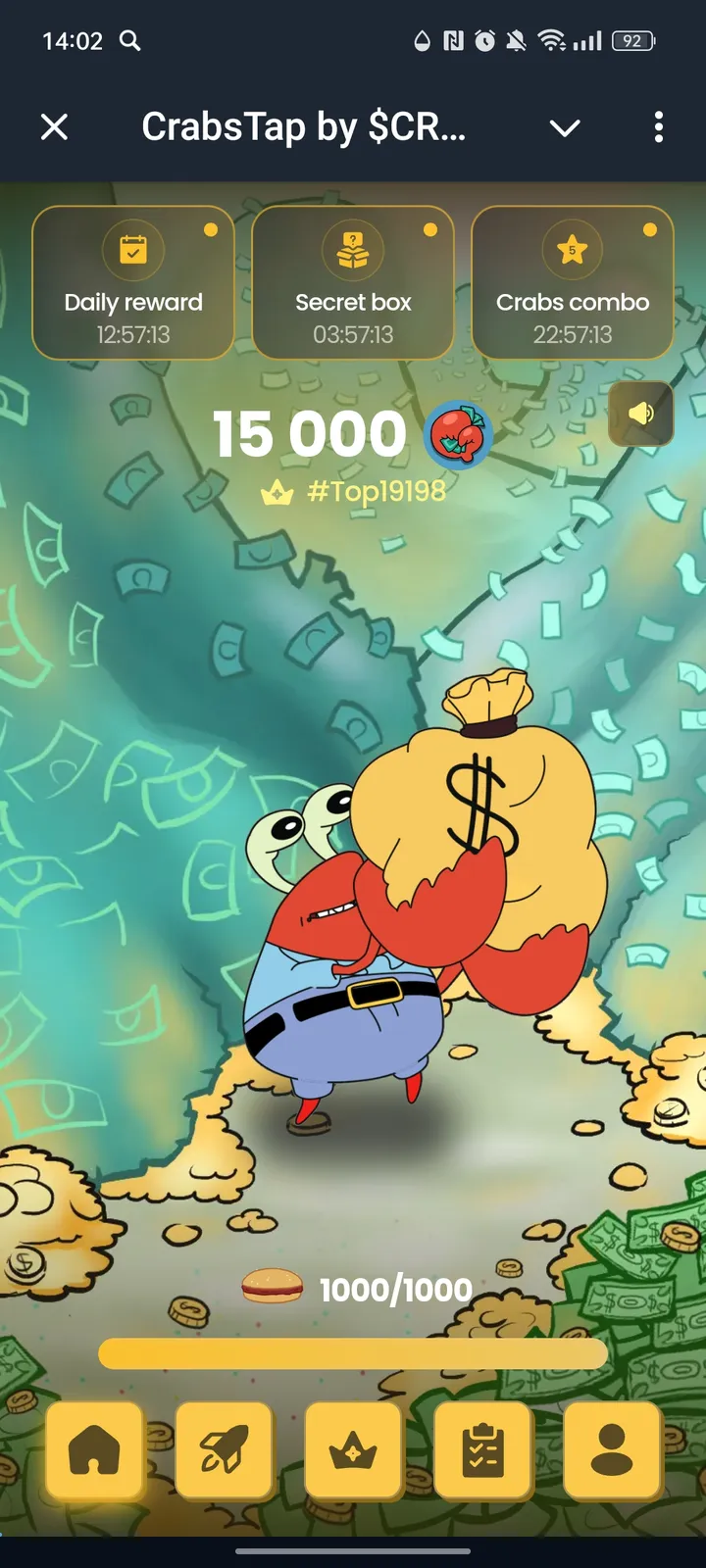 CrabsTap by $CRABS🦀 — Screenshot 1