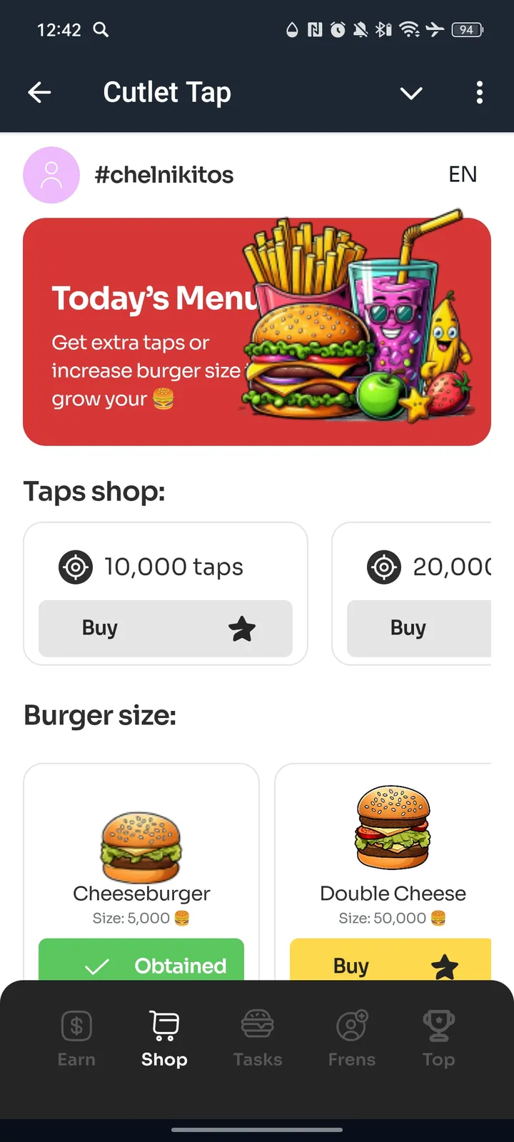 Cutlet Tap — Screenshot 2