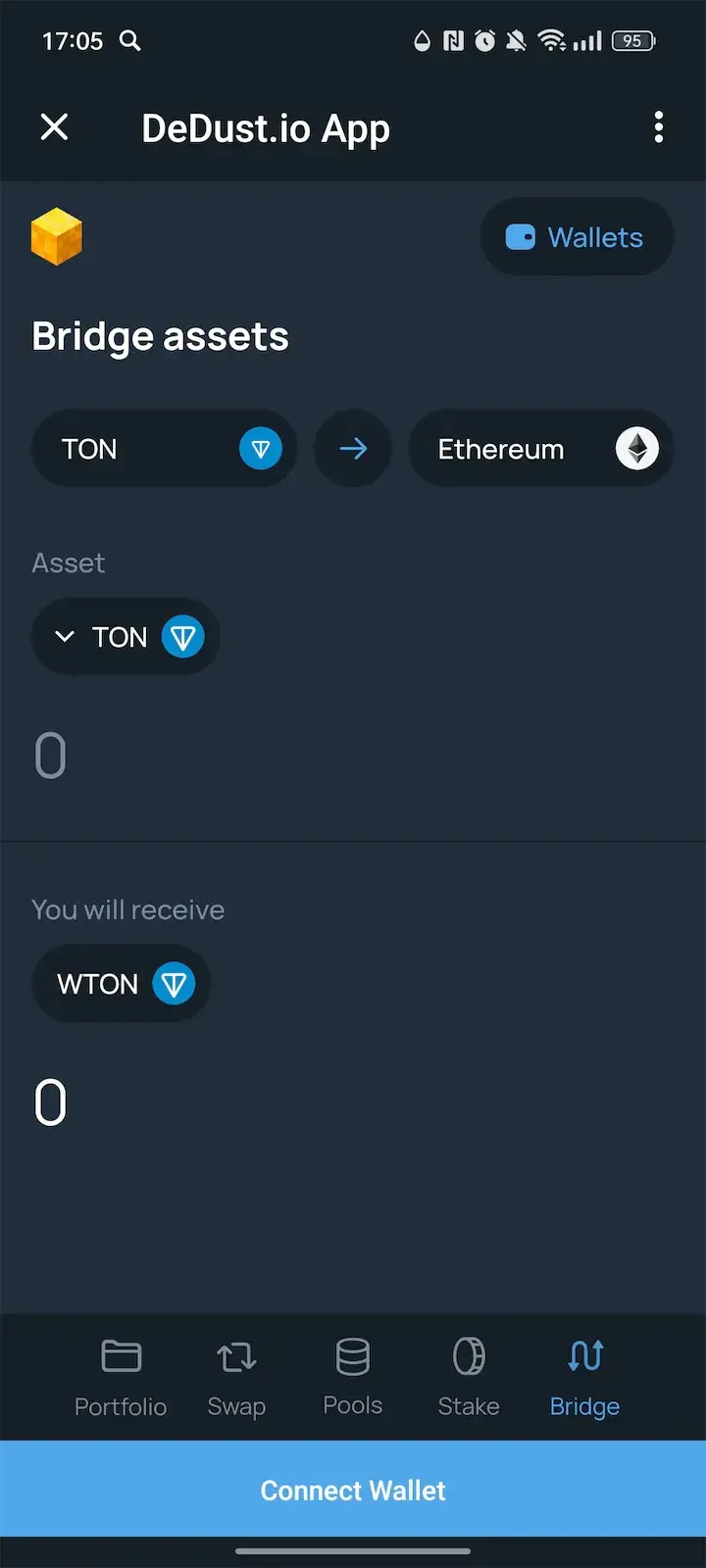 DeDust.io App — Screenshot 4