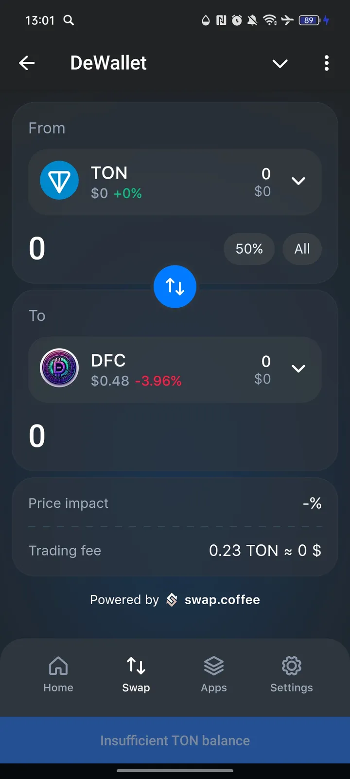 DeWallet — Screenshot 3