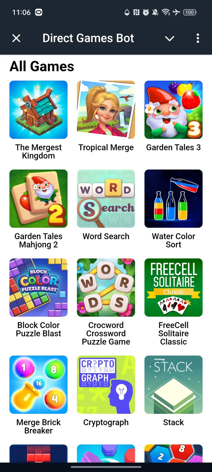 Direct Games Bot — Screenshot 1