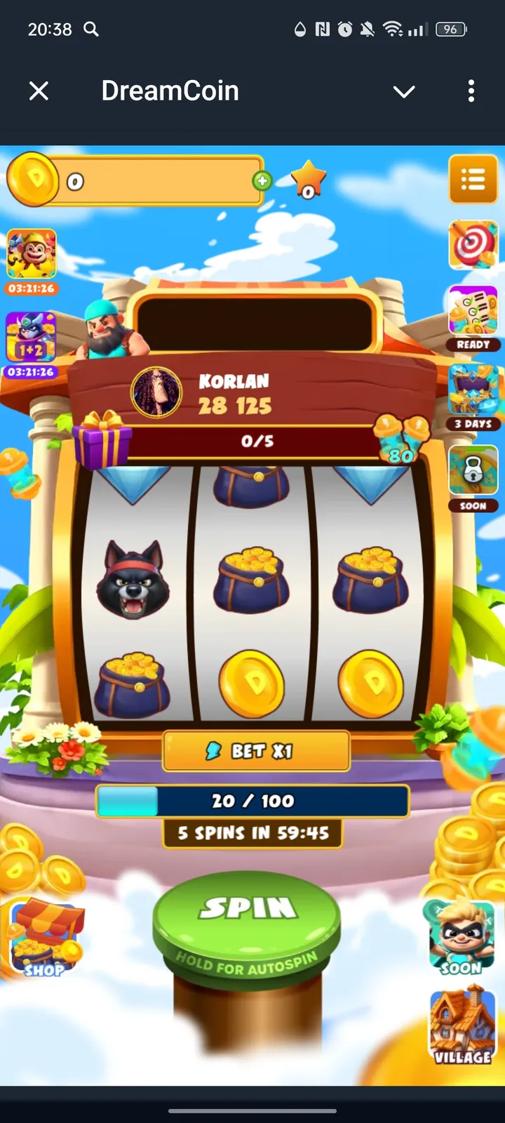 DreamCoin — Screenshot 1