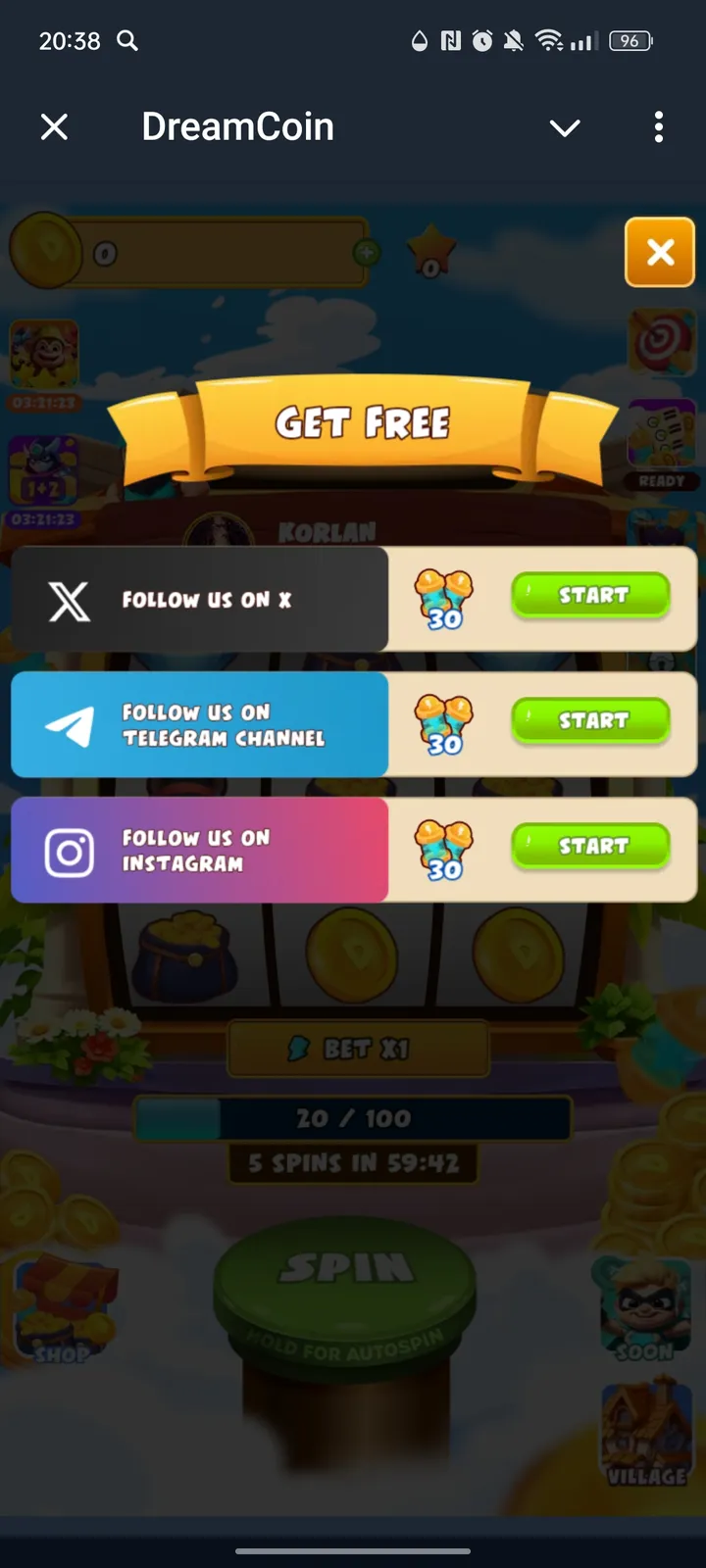 DreamCoin — Screenshot 2