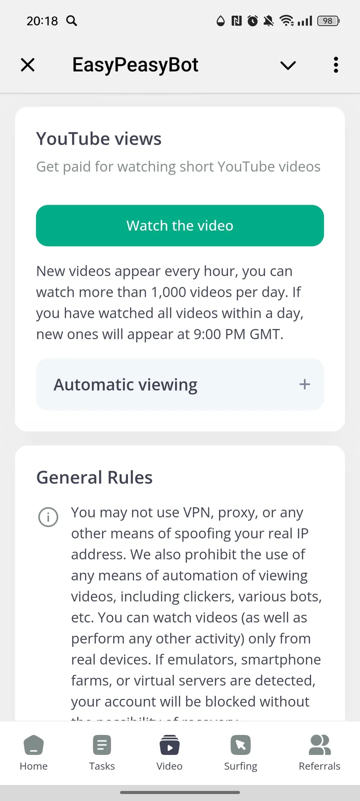 EasyPeasyBot — Screenshot 3