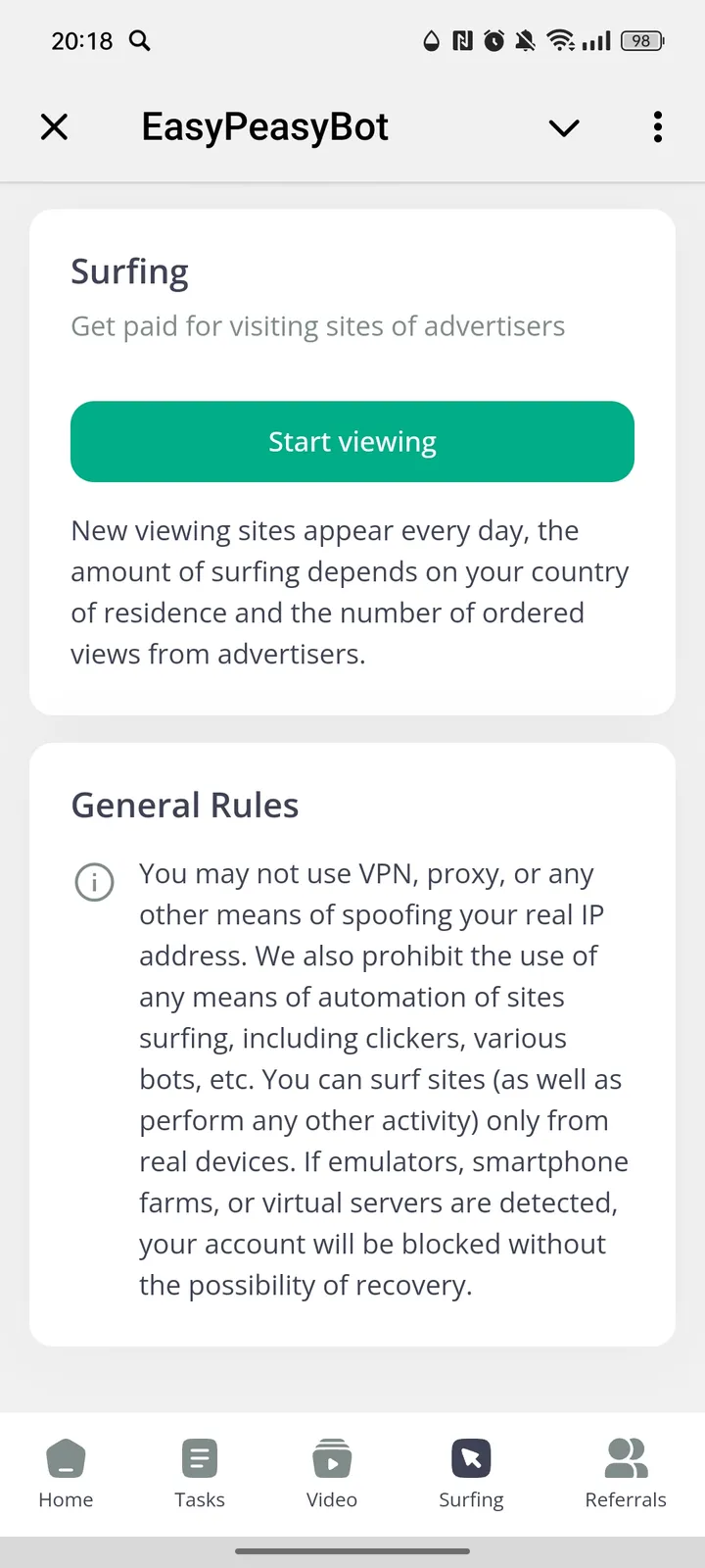 EasyPeasyBot — Screenshot 4