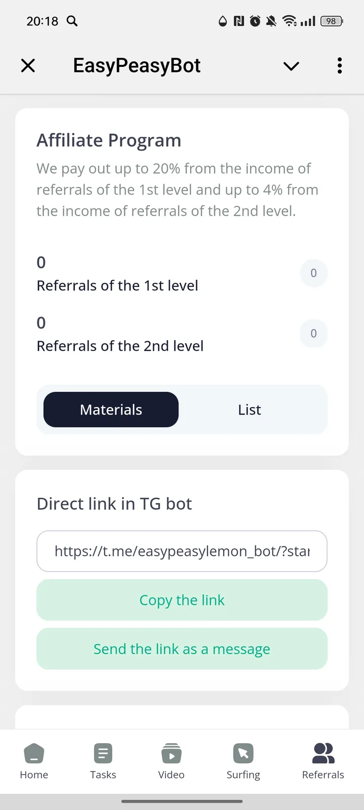 EasyPeasyBot — Screenshot 5