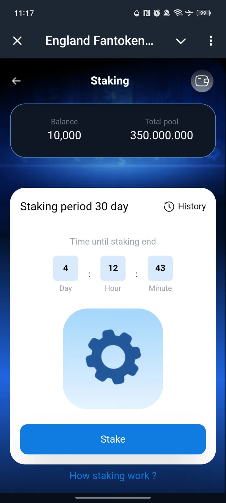 England Fantoken Tab bot — Screenshot 5