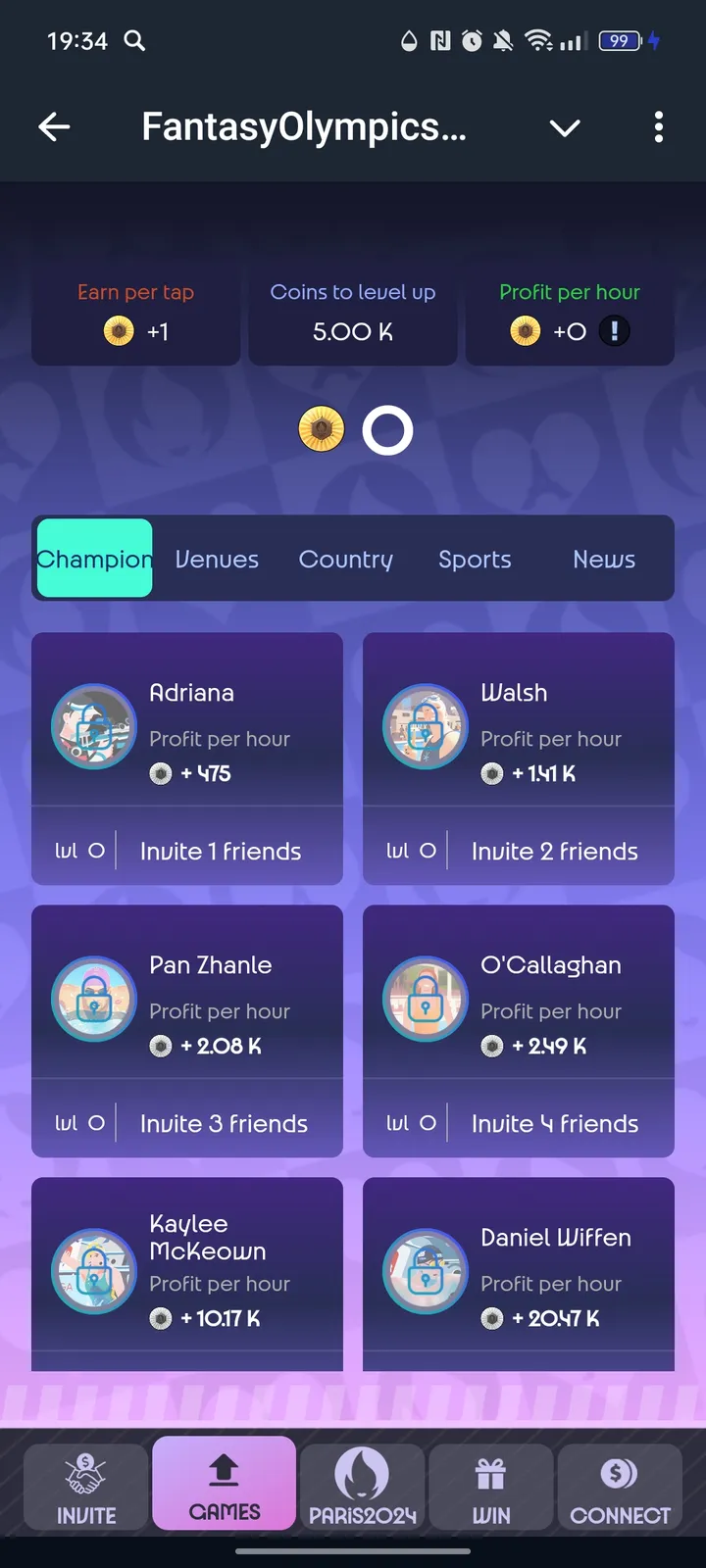 FantasyOlympics (18 ) — Screenshot 2