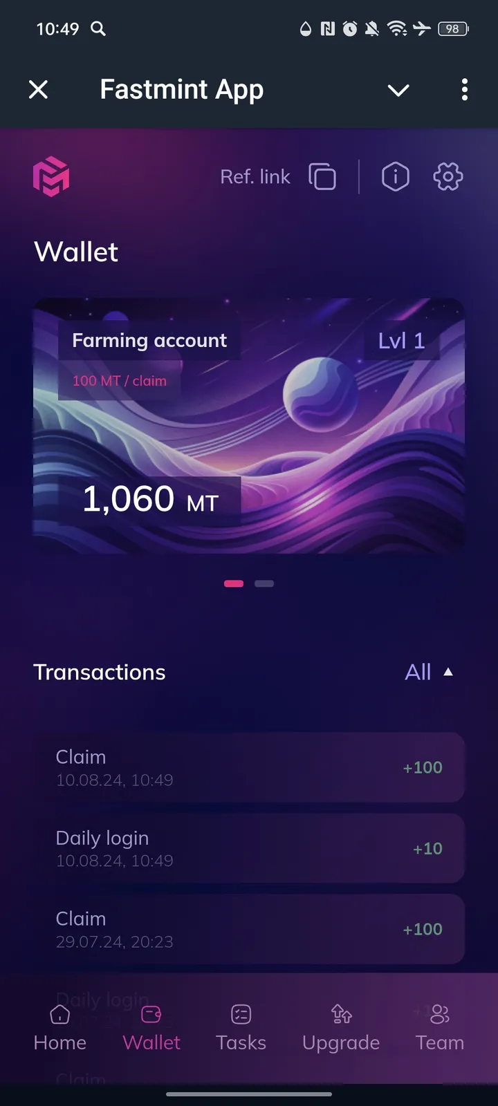 Fastmint App — Screenshot 4