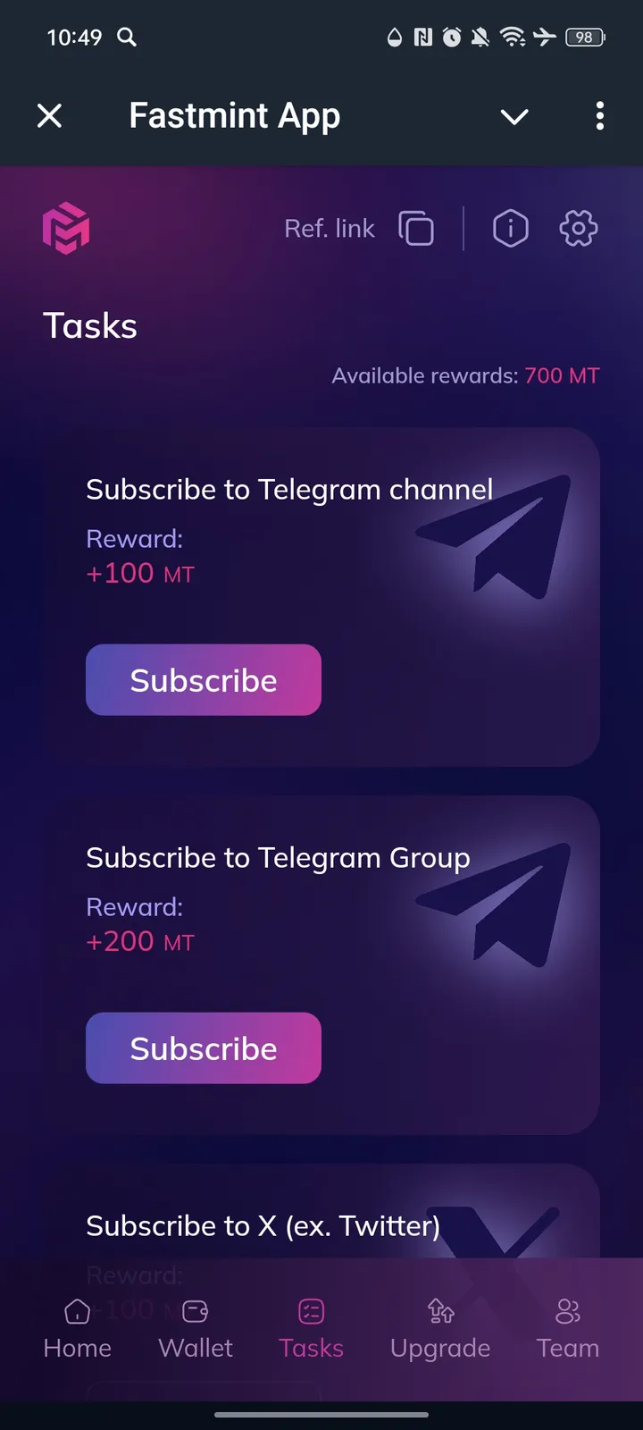 Fastmint App — Screenshot 5