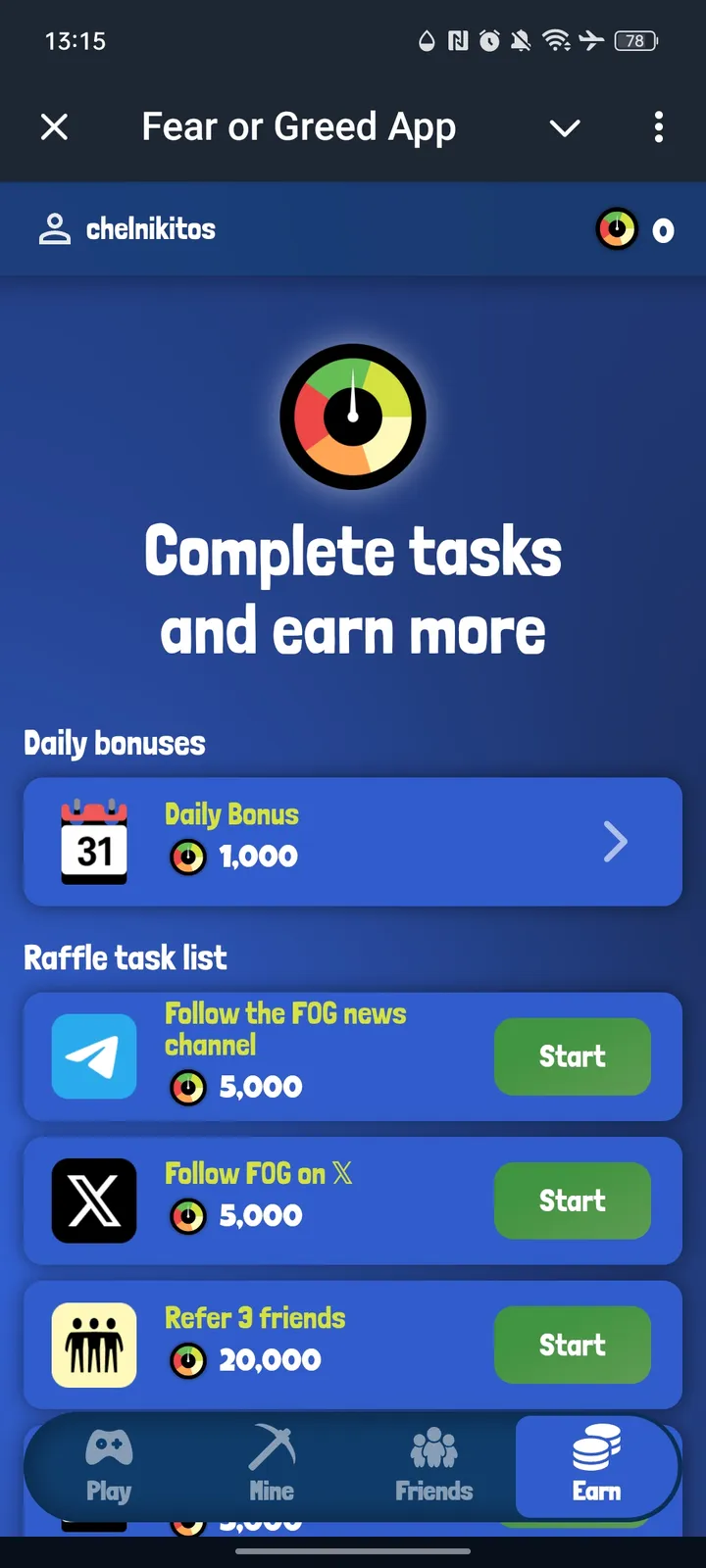 Fear or Greed App — Screenshot 4