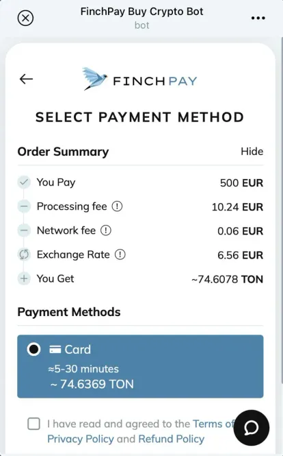 FinchPay — Screenshot 2
