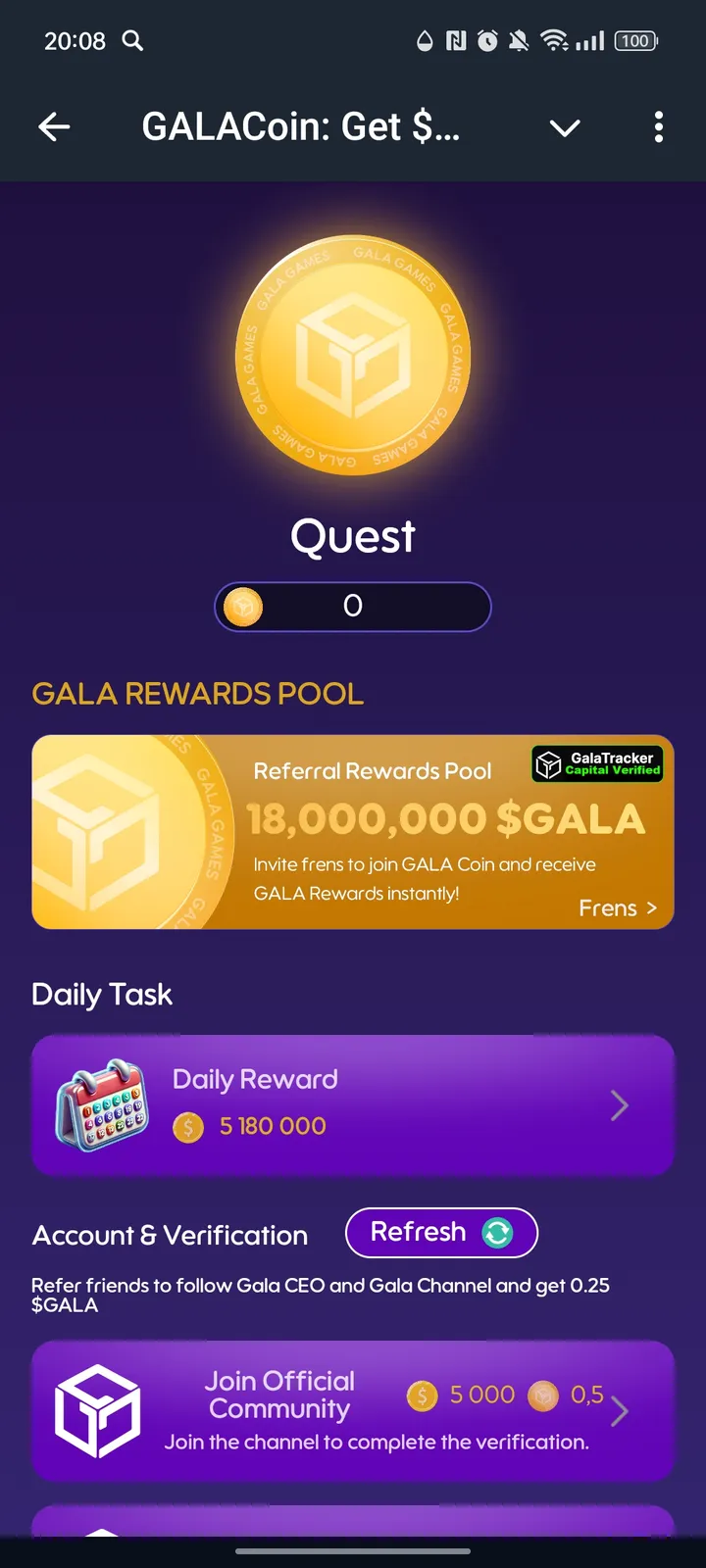 GALACoin: Get $GALA — Screenshot 3