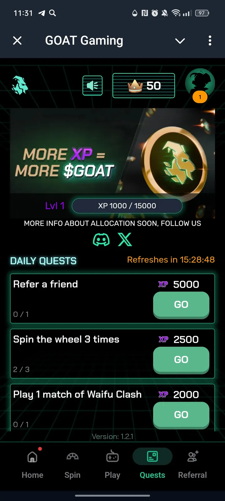 GOAT Gaming — Screenshot 5