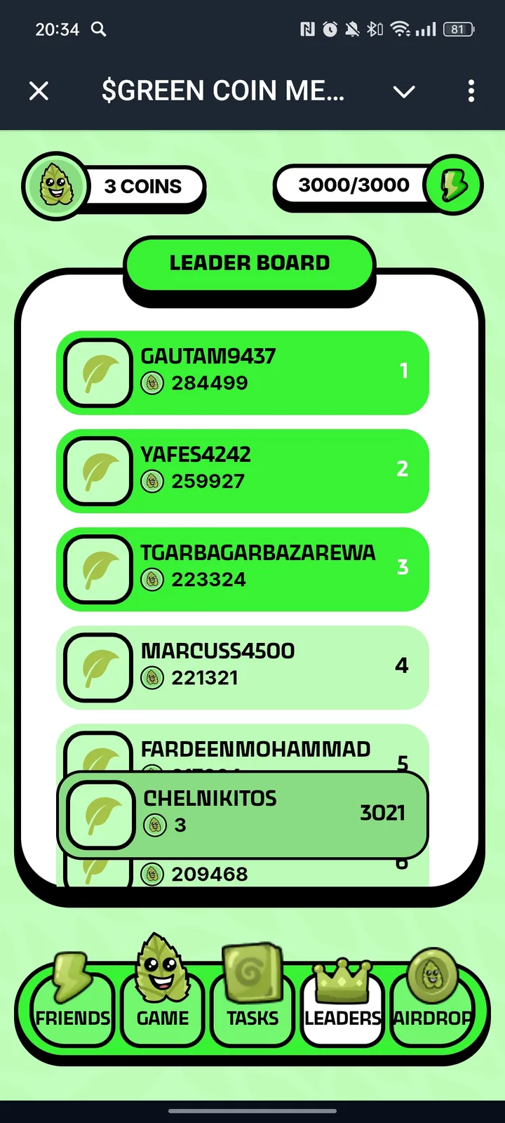 $GREEN COIN MEME | SOL — Screenshot 3