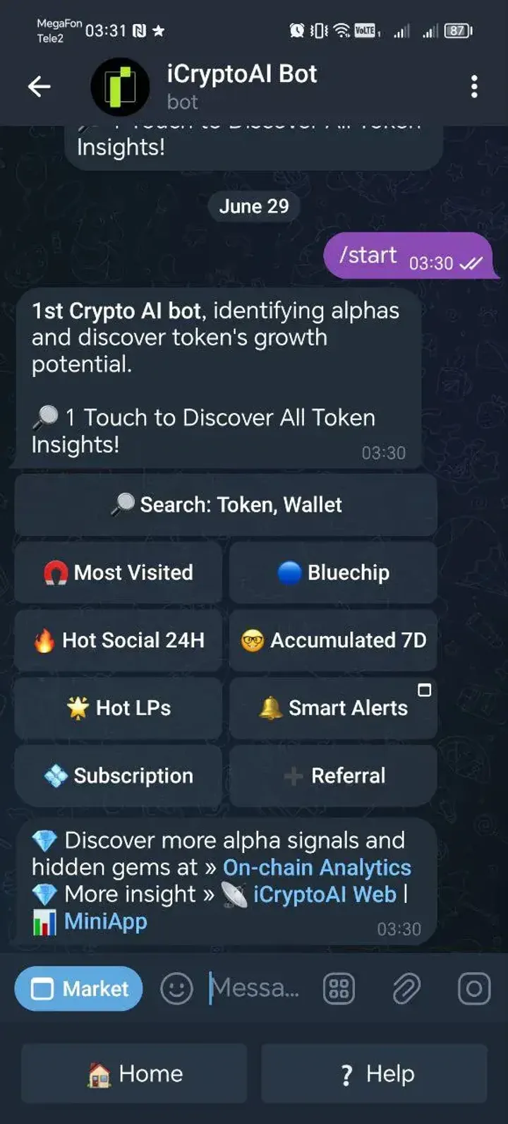 iCryptoAI Bot — Screenshot 4