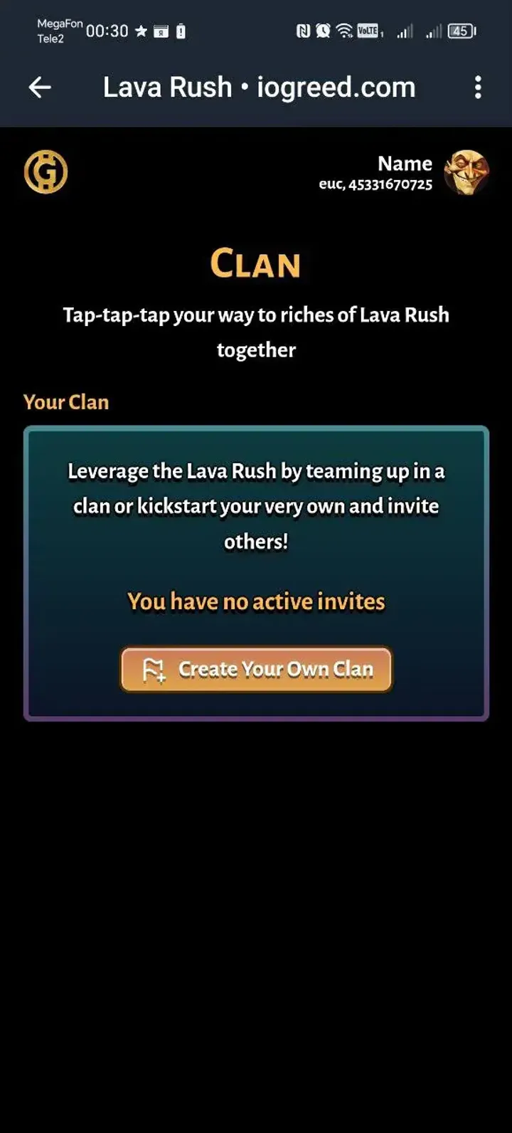 Lava Rush • iogreed.com — Screenshot 1