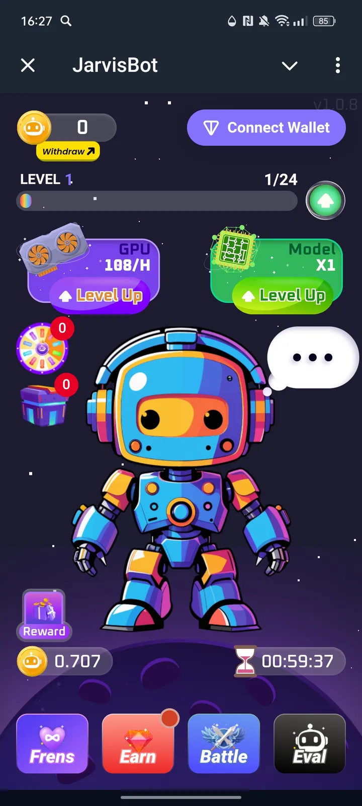 JarvisBot — Screenshot 1