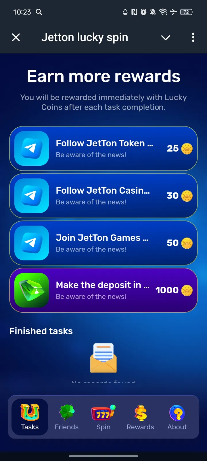 Jetton lucky spin — Screenshot 3