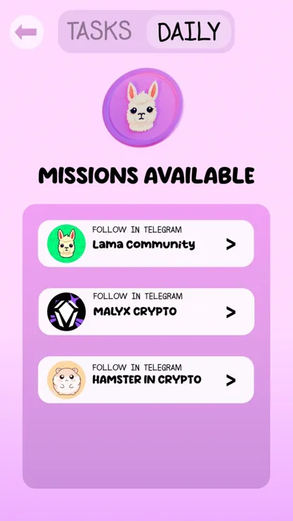 LAMA Airdrop Game — Screenshot 1