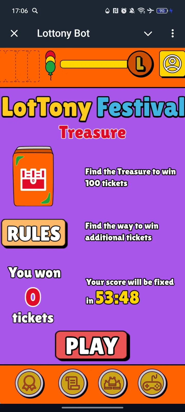 Lottony Bot — Screenshot 1