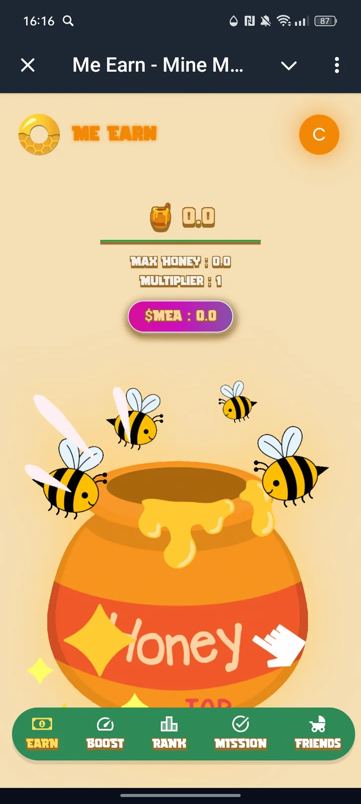 Me Earn - Mine MEA — Screenshot 1
