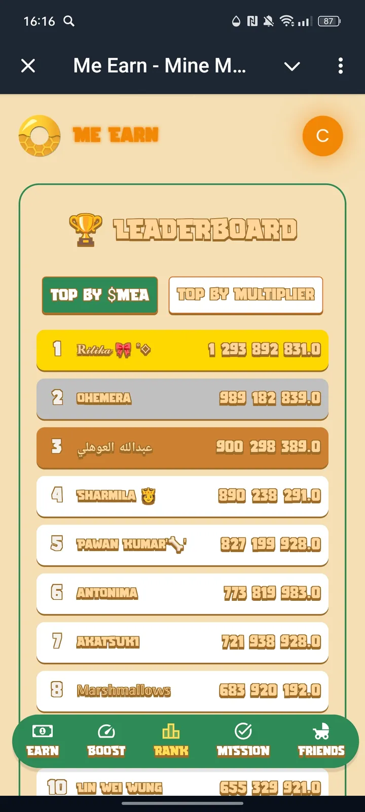 Me Earn - Mine MEA — Screenshot 3