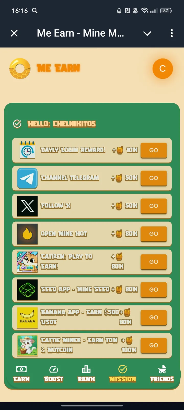 Me Earn - Mine MEA — Screenshot 4